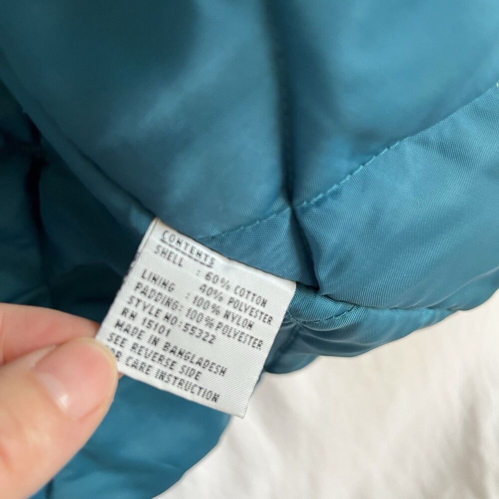 VTG 80s Current Seen Jacket Blue Color-block Womens Medium Retro Ski Coat - Picture 8 of 14